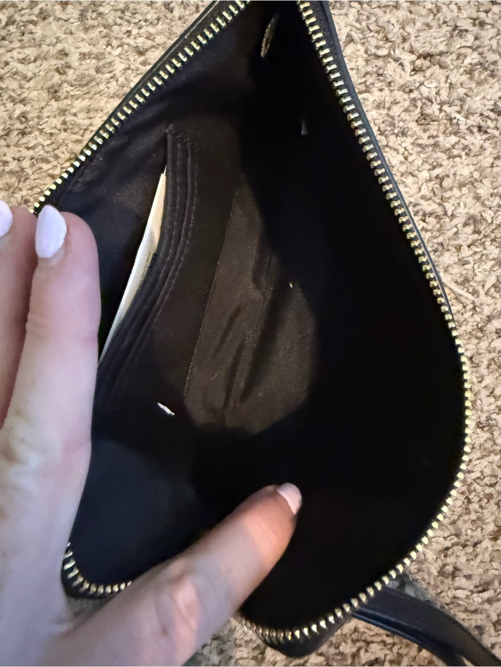 Coach large corner zip Signature Canvas Wristlet - Picture 3 of 5